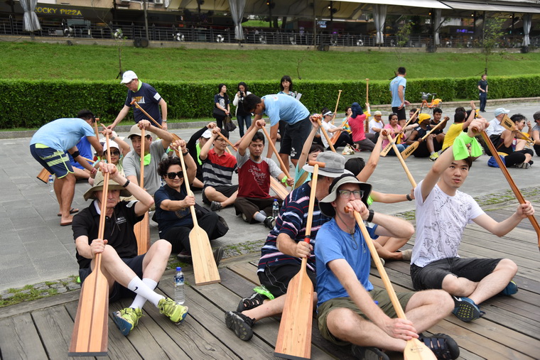 Practicing Rowing Techniques before Competition