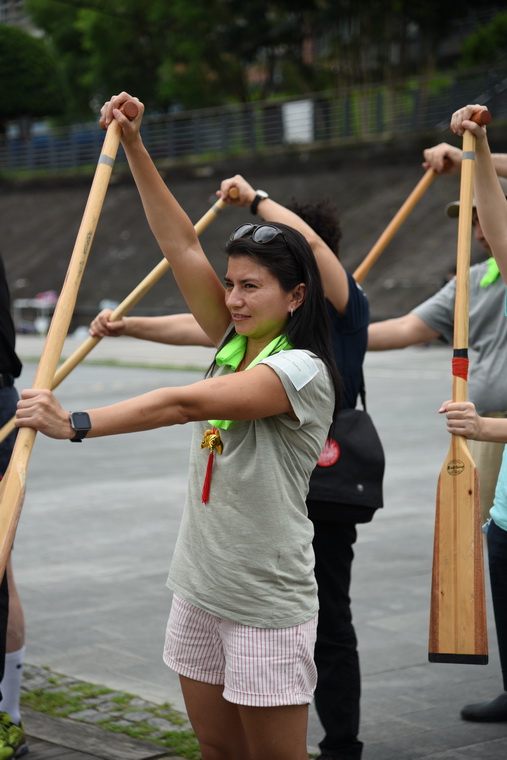 Practicing Rowing Techniques before Competition