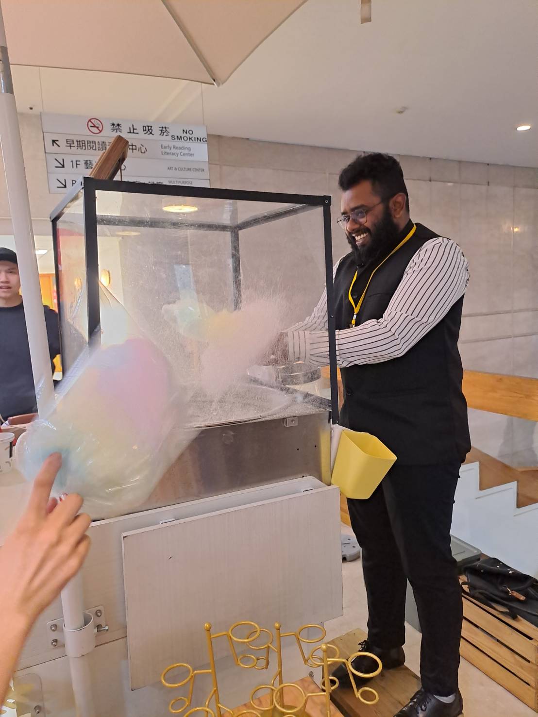 Cotton candy making experience.